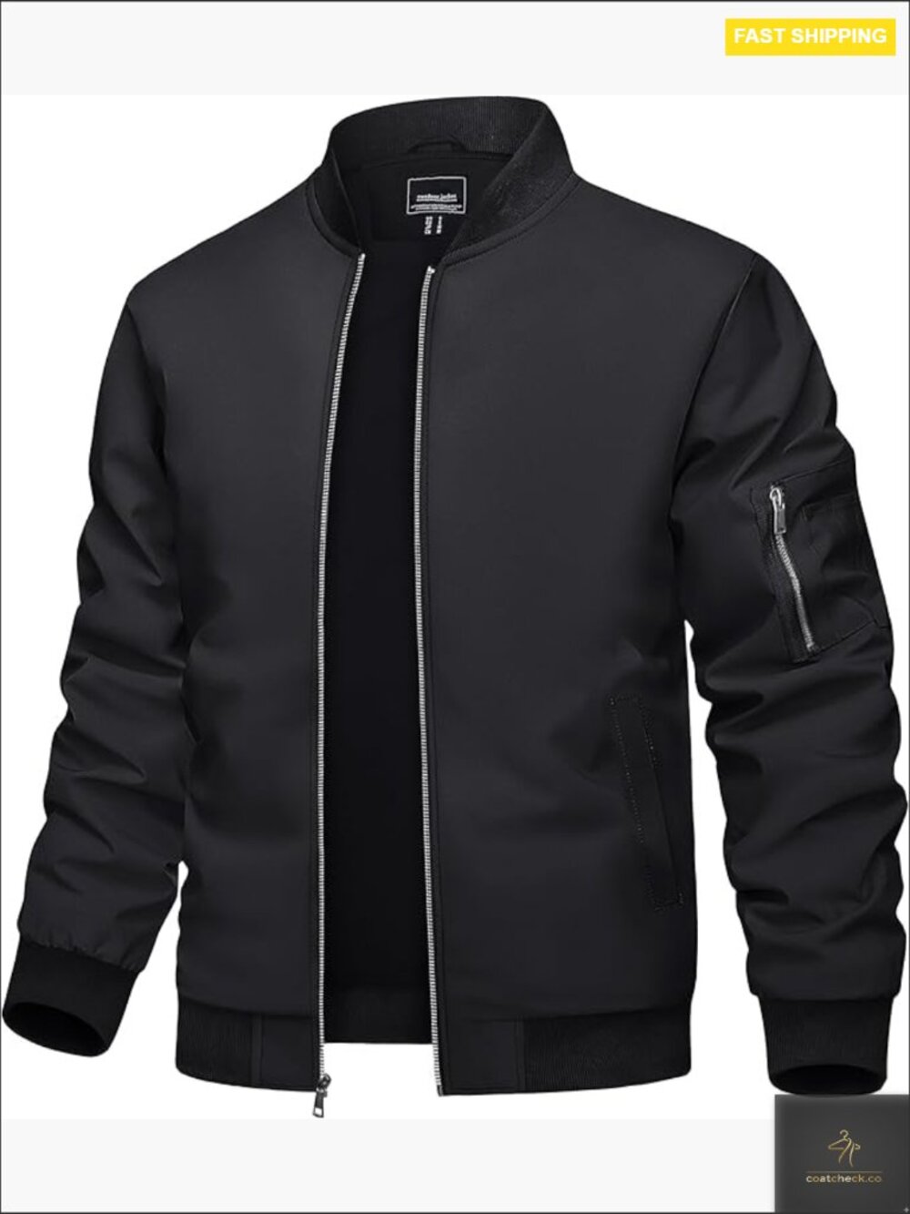 Lightweight Bomber Jacket Casual Zip Up Windbreaker with Pockets